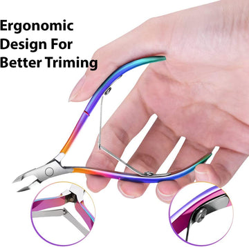 Estuche zip Easkep para almacenamiento seguro de herramientas de manicura.