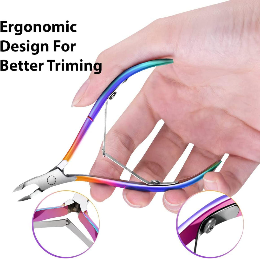 Estuche zip Easkep para almacenamiento seguro de herramientas de manicura.