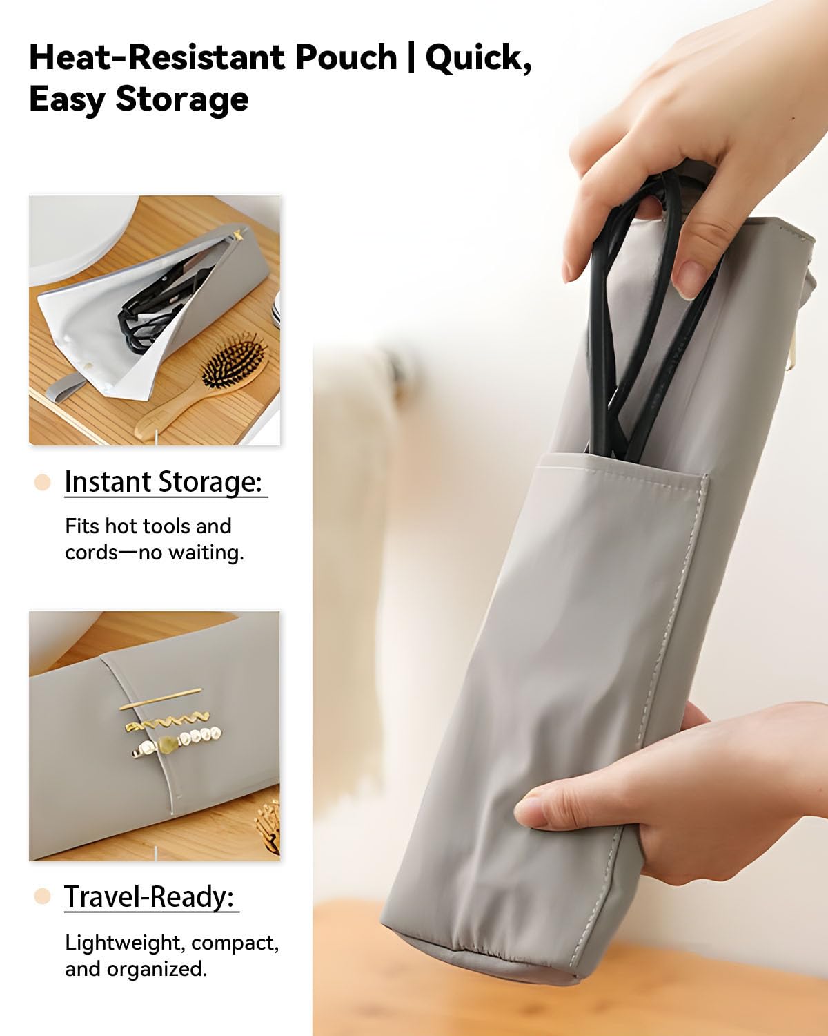 Easy-U exterior de nylon resistente, aspecto elegante para uso diario.