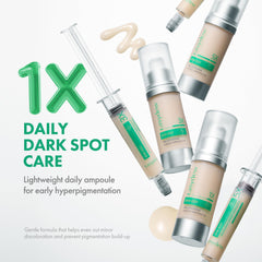 Easydew DW-EGF Melatonina serum, dispensador aireado para aplicación limpia.