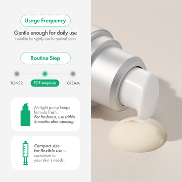 Easydew DW-EGF Melatonina serum, glutatión para luminosidad suave del rostro.