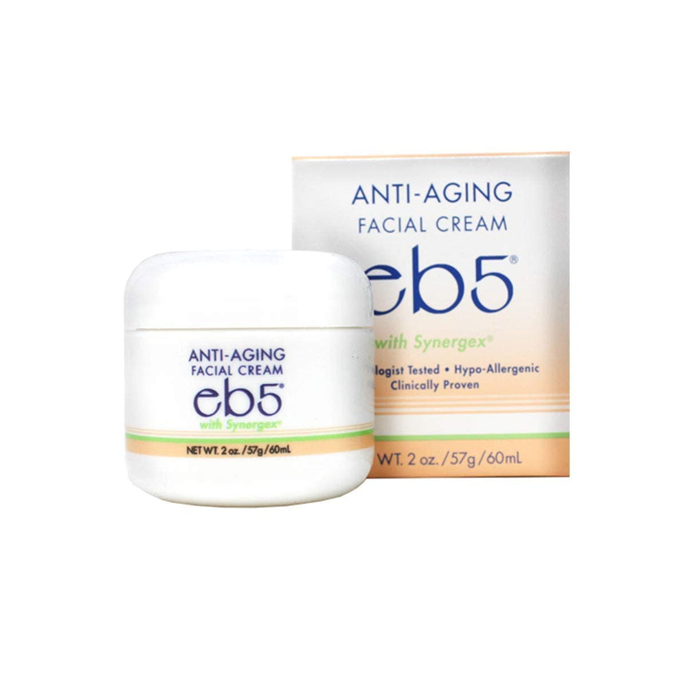 eb5 crema antiarrugas frasco de 2 onzas para hidratación intensa de la piel.