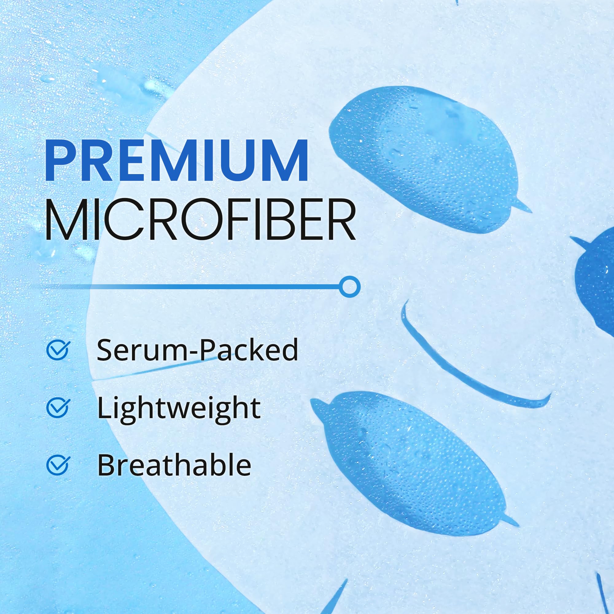 Ebanel microfiber sheet promotes optimal serum absorption