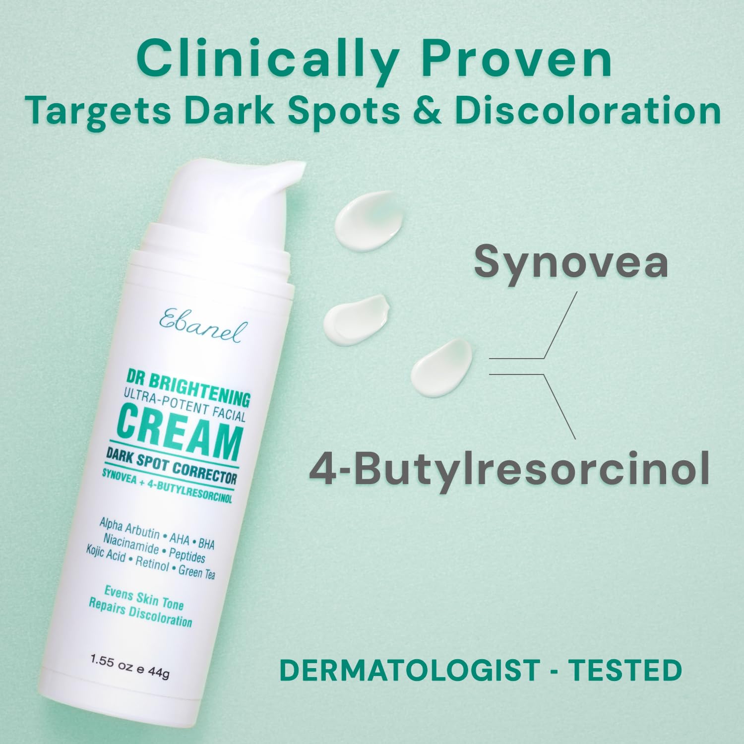 Crema Ebanel, textura suave para brillo natural y piel más suave.