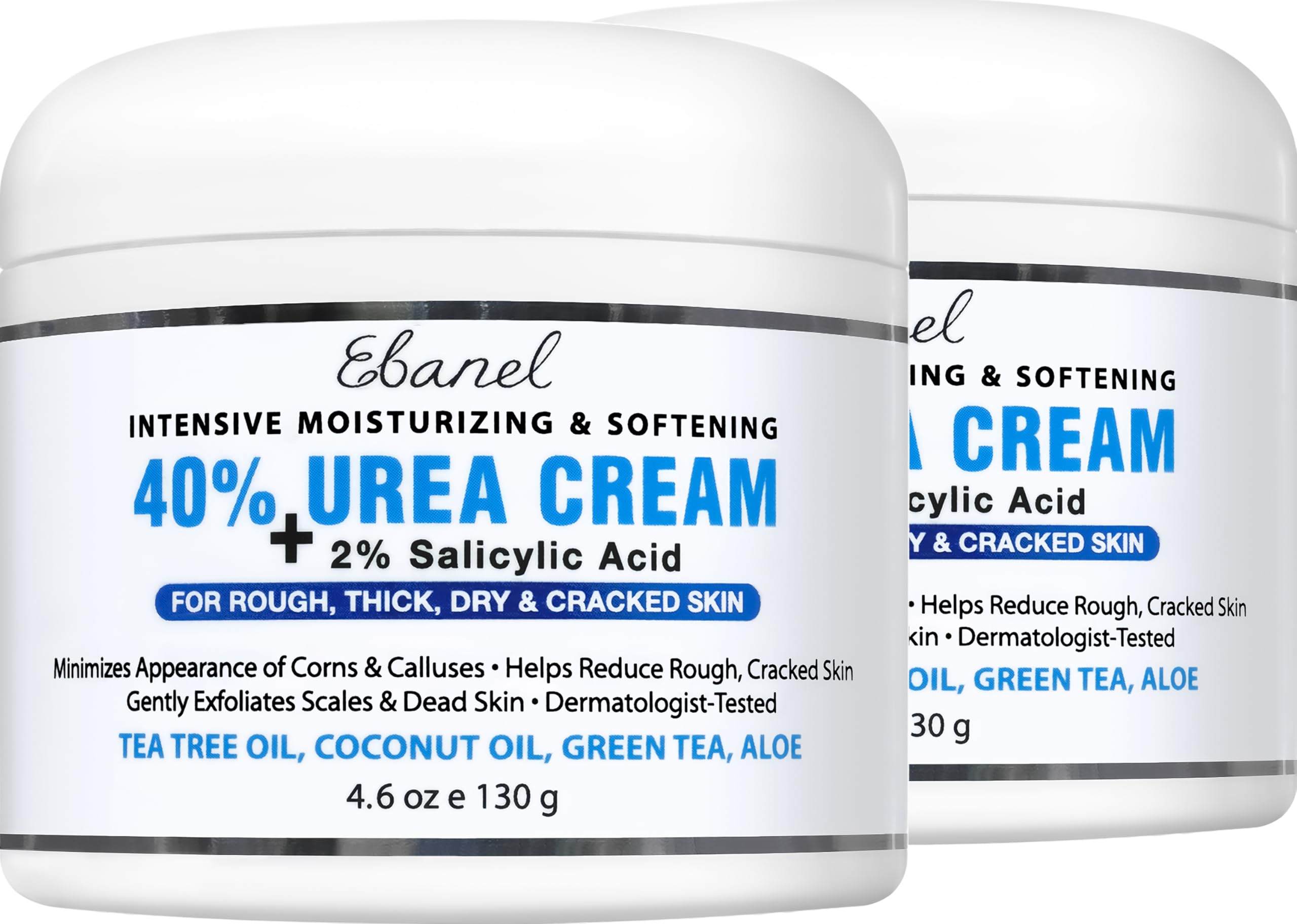 Ebanel Crema Urea 40% para pies y talones, restaurando suavidad.