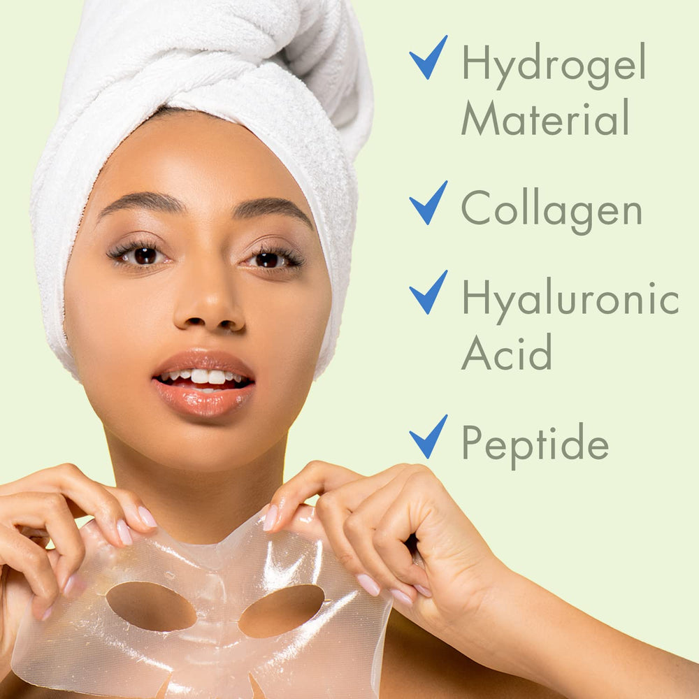 Ingredientes clave hialurónico y vitaminas C y E para nutrición de la piel.