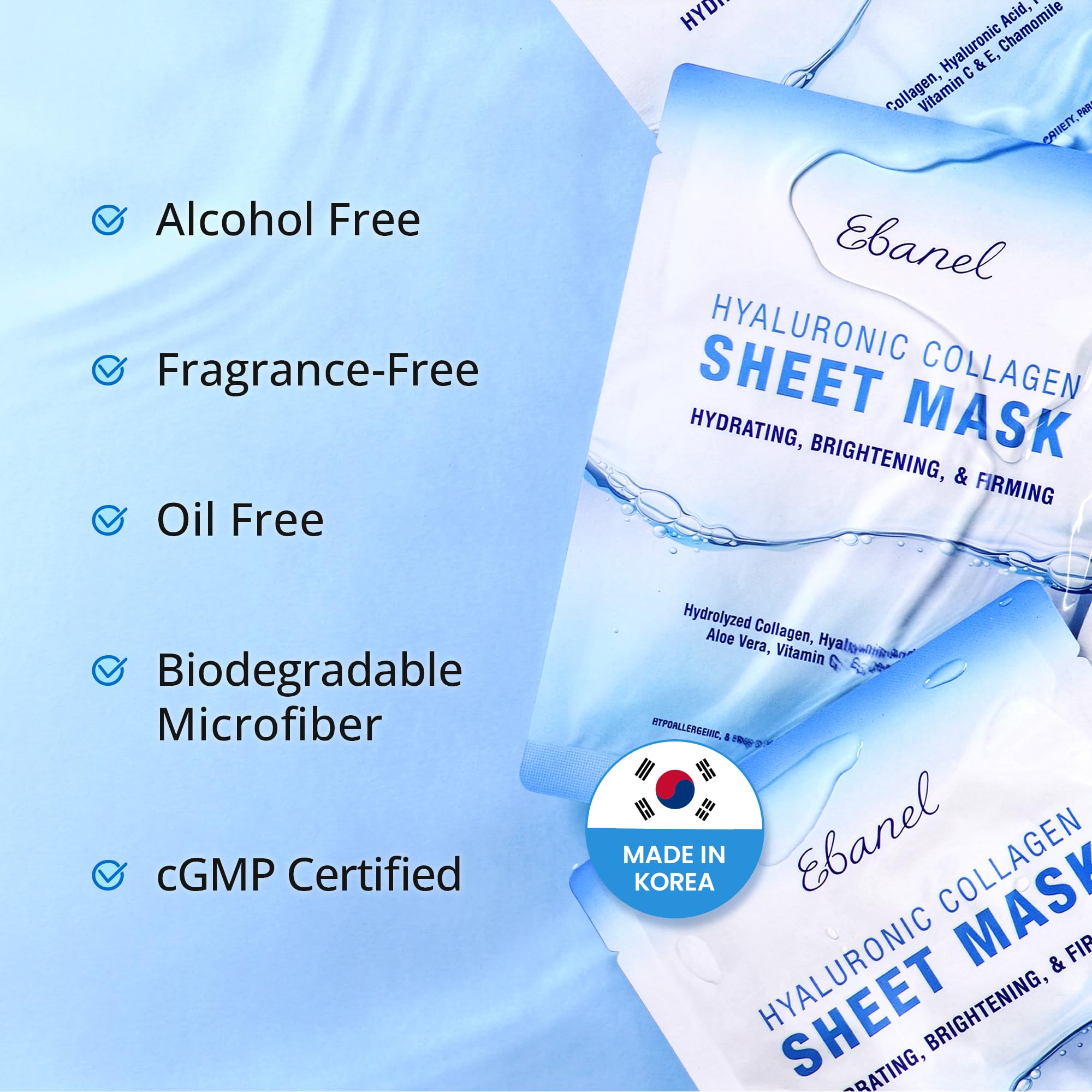Mascarilla Ebanel sin fragancia y microfibra para absorción óptima