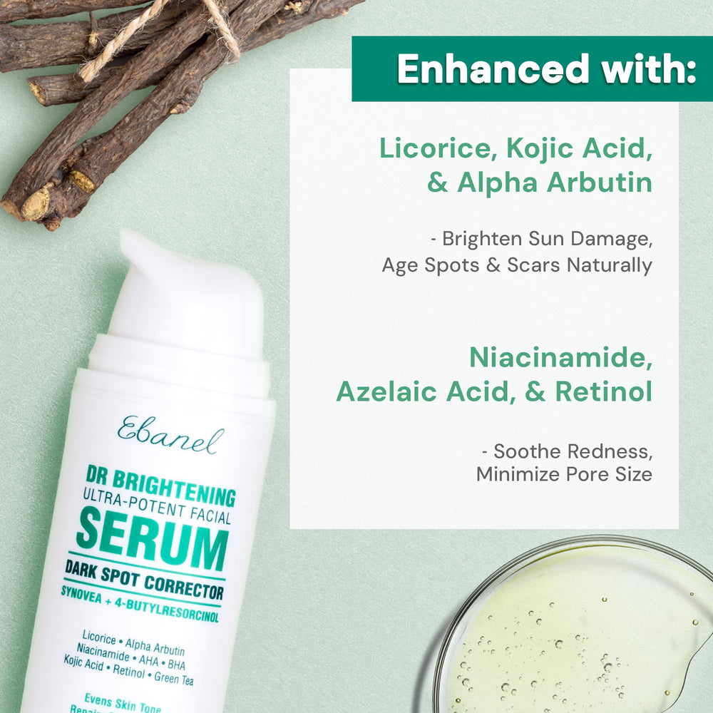 Aplicación facial del Ebanel Serum, textura suave que se absorbe rápidamente.