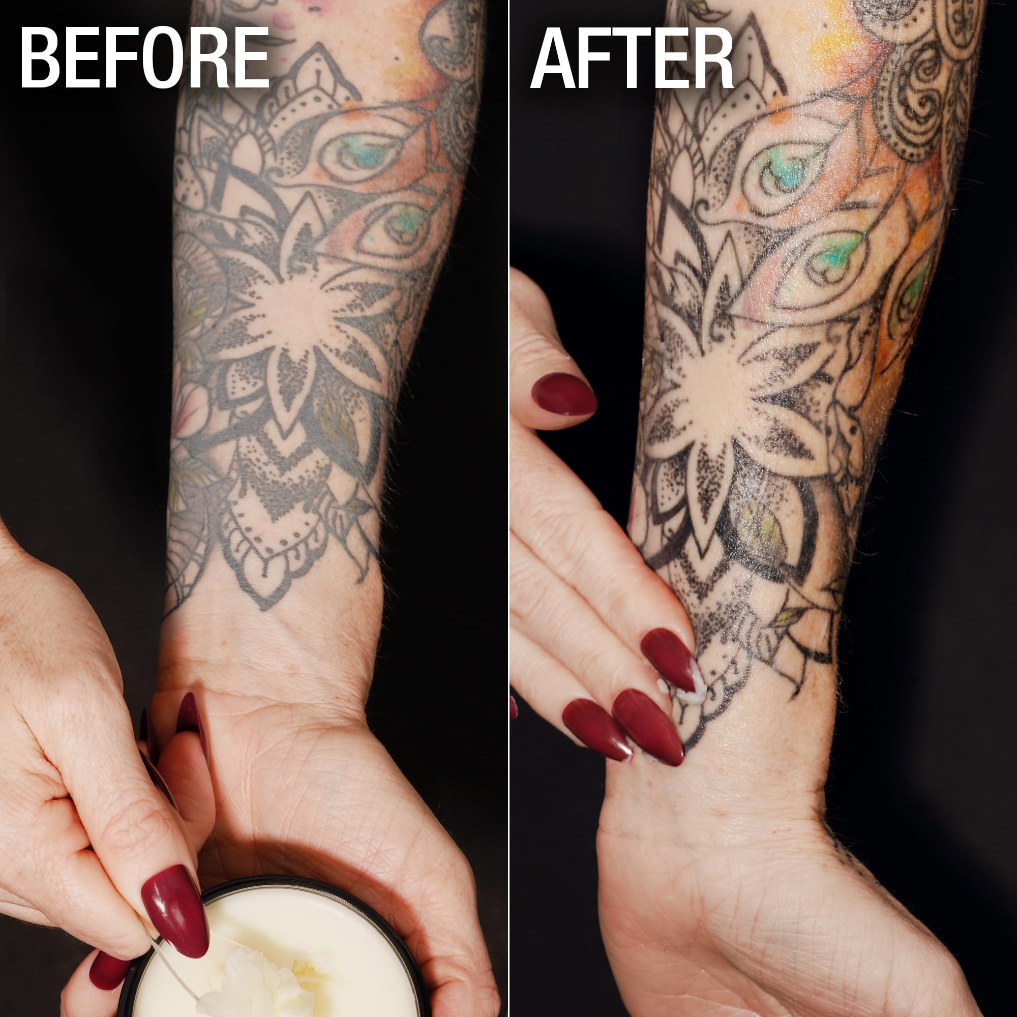 Textura no grasa de Ebanel Tattoo Balm para uso diario