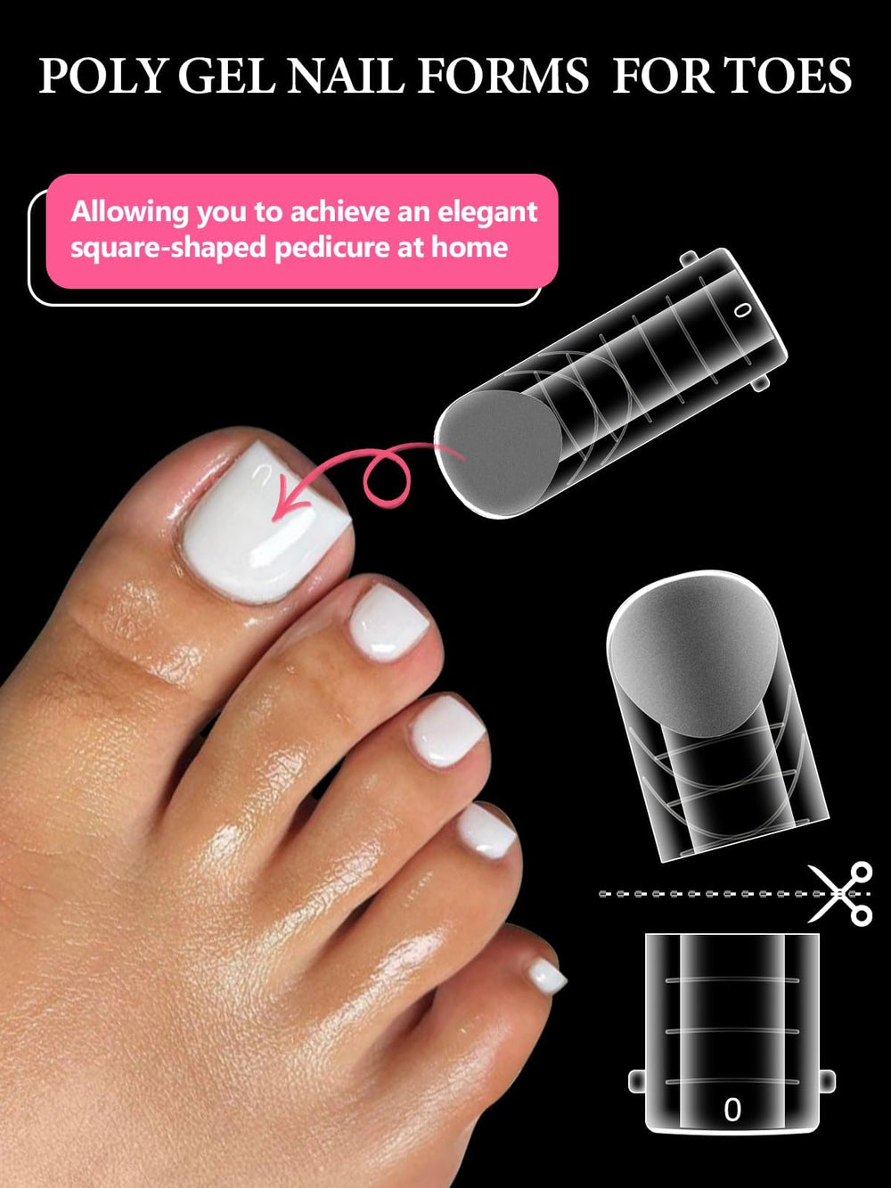 EBANKU formas duales para uñas de los pies con asa para moldear.