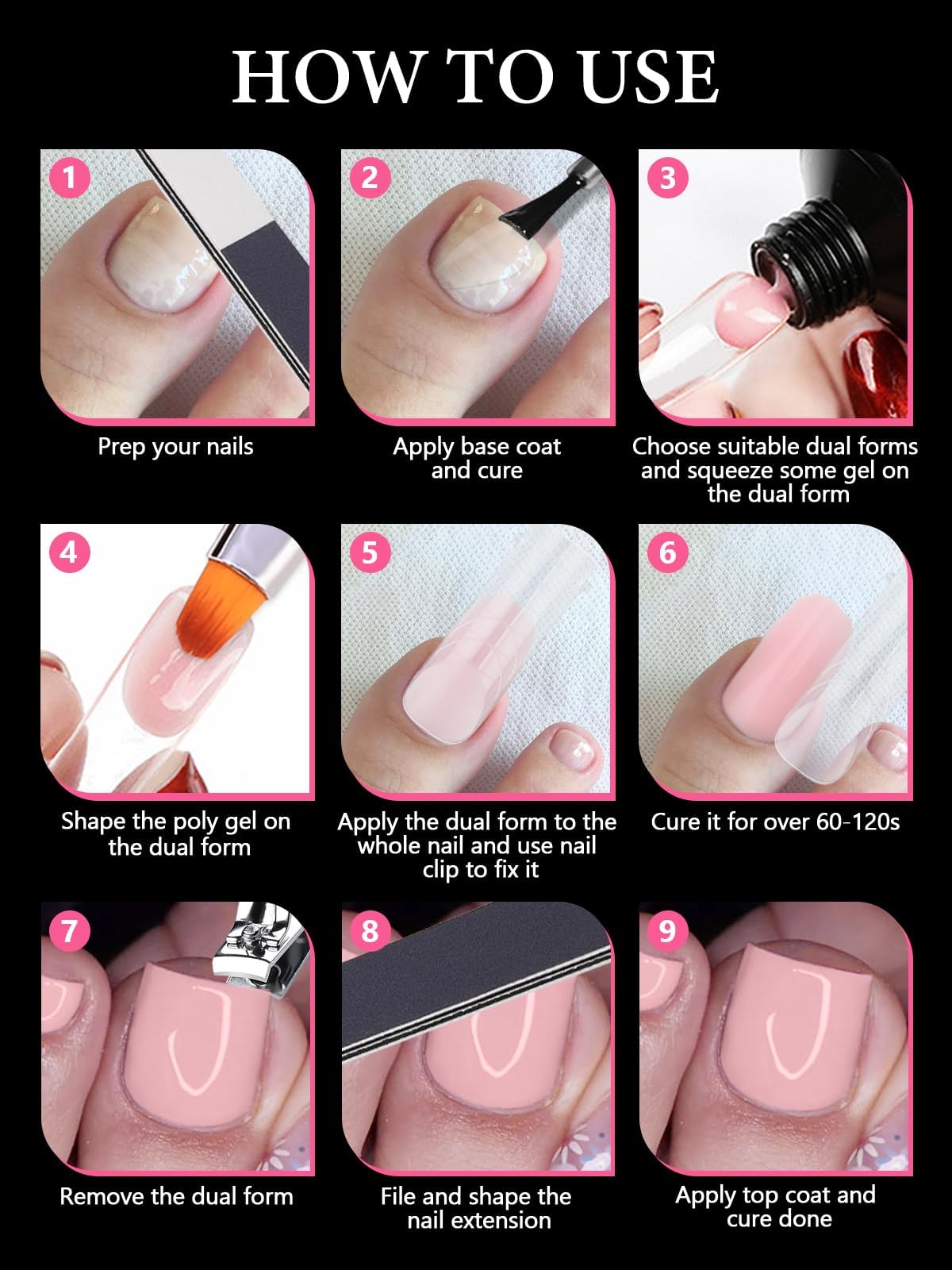 EBANKU herramientas de pedicura para uso en casa, sencillas y seguras.