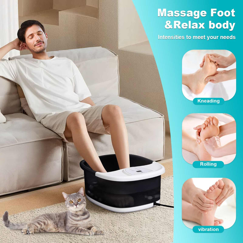 ECARBME spa de pies con burbujas de oxígeno para una experiencia relajante.