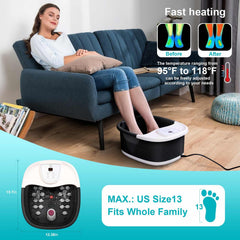 ECARBME spa de pies con control de temperatura para calor cómodo y uso personalizado.
