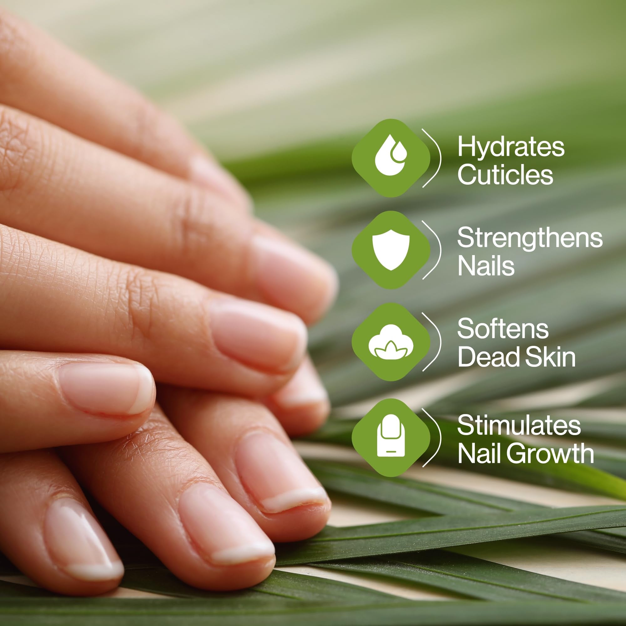 ECCO PURE brillo suave en uñas y cutículas con hidratación.