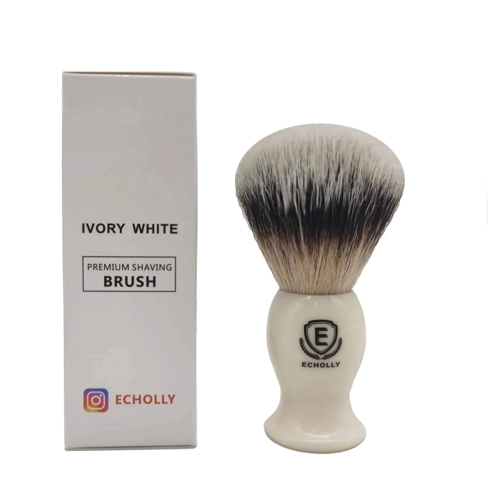 ECHOLLY pincel de afeitar tamaño compacto para neceser de viaje.