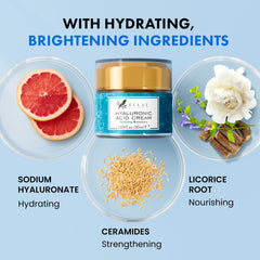Textura suave de la crema hialurónica de Eclat Skincare para uso diario.