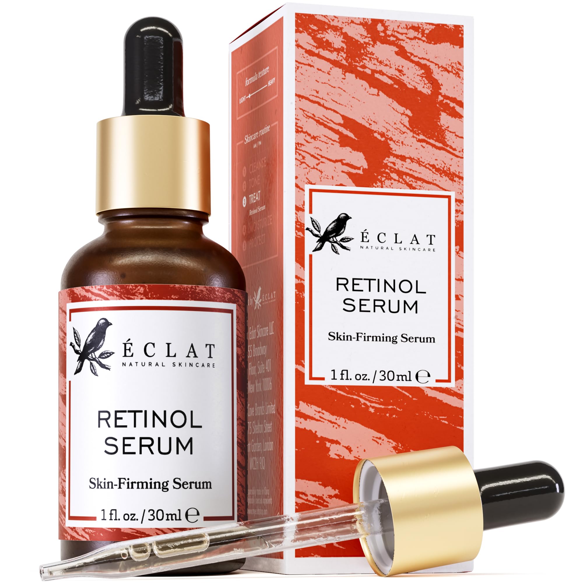 Sérum renovador de Retinol de Eclat Skincare, bote, hidrata y suaviza la piel.
