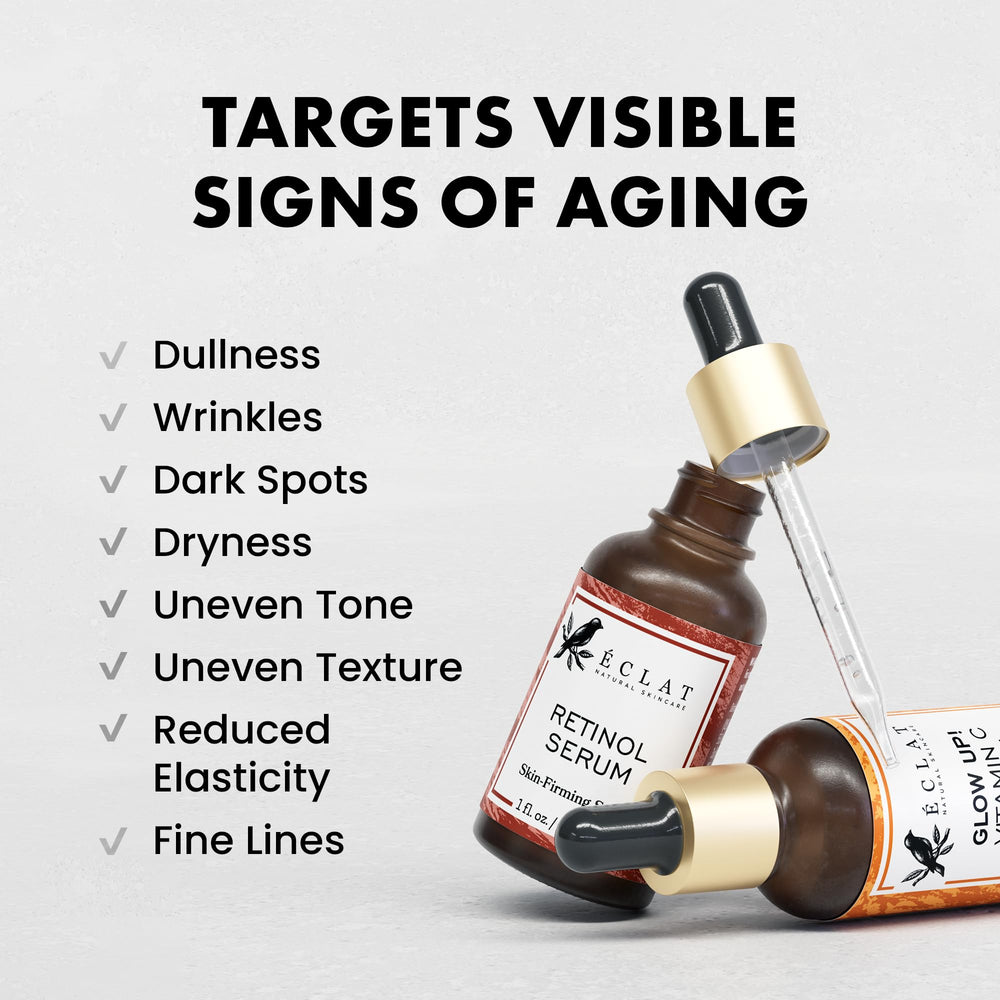 Eclat Skincare: textura sedosa del serum, sensación suave sobre la piel