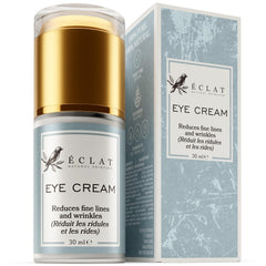Eclat Skincare under eye cream focusing on dark circles for a brighter under-eye area.