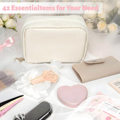 Eclatbox bolso maquillaje compacto, espacio para retoques en el día.