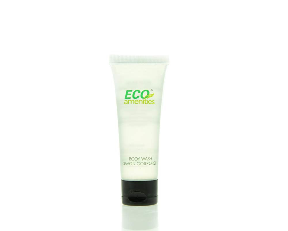 Gel de ECO amenities con aroma a té verde, sensación suave.