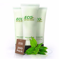 ECO amenities gel de baño de viaje 30 ml, perfecto para estancias.</