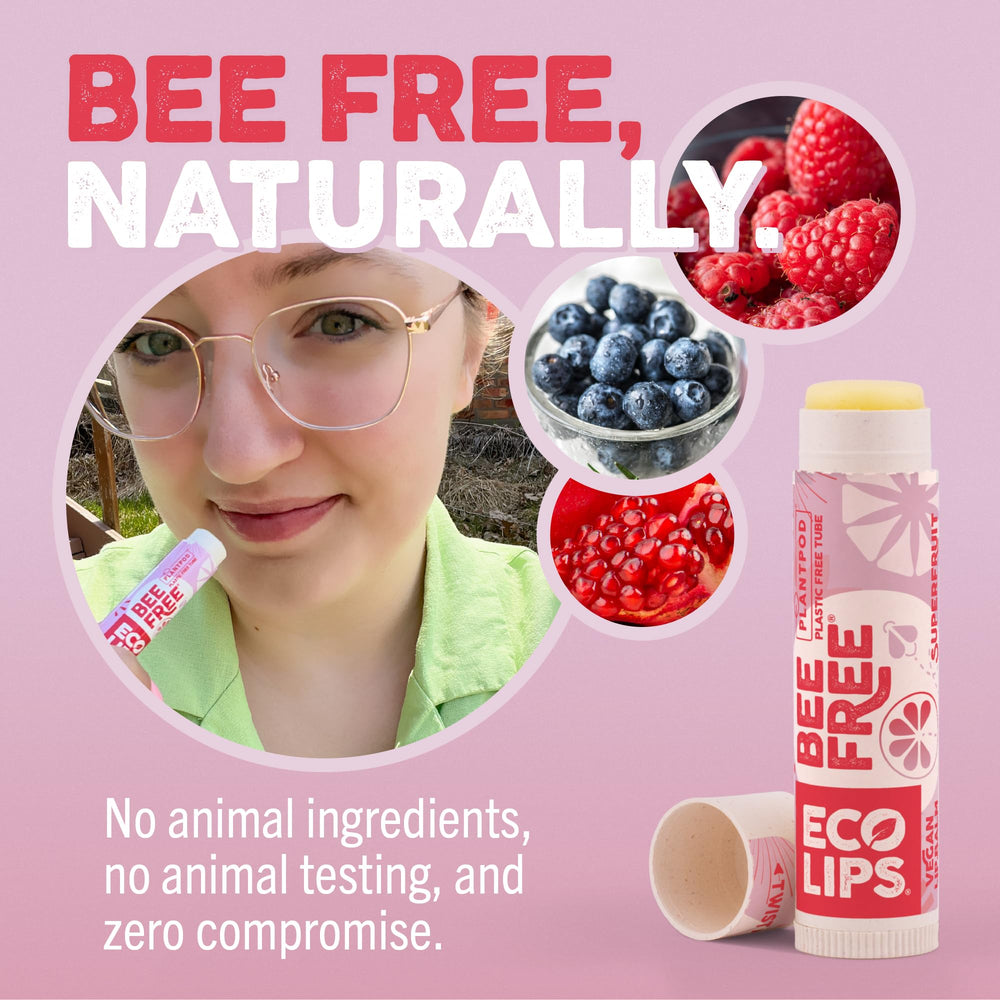 Eco Lips Bee Free: barras labiales veganas para labios secos
