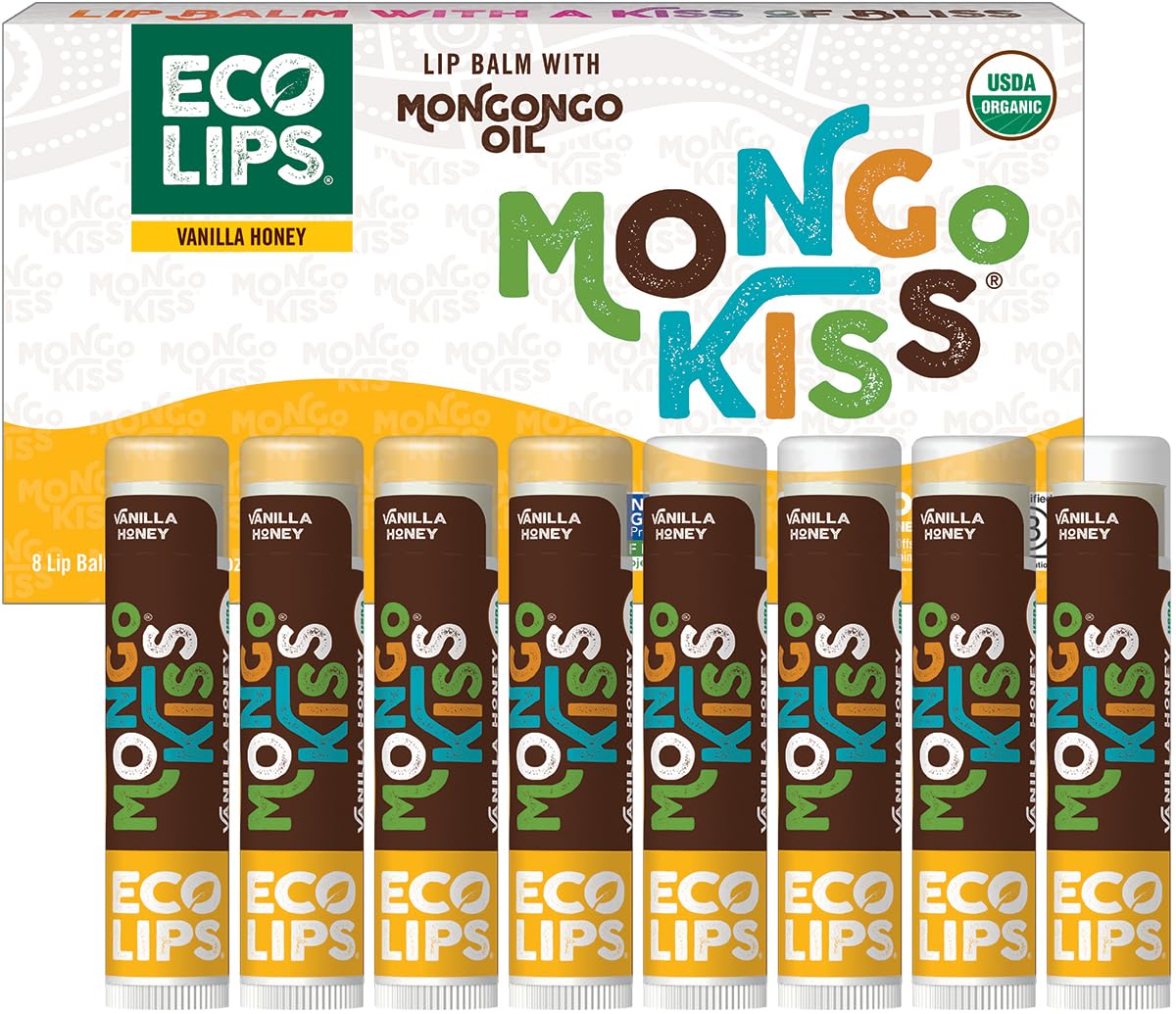 Eco Lips Mongo Kiss set en tubos, hidratación suave para labios secos y agrietados