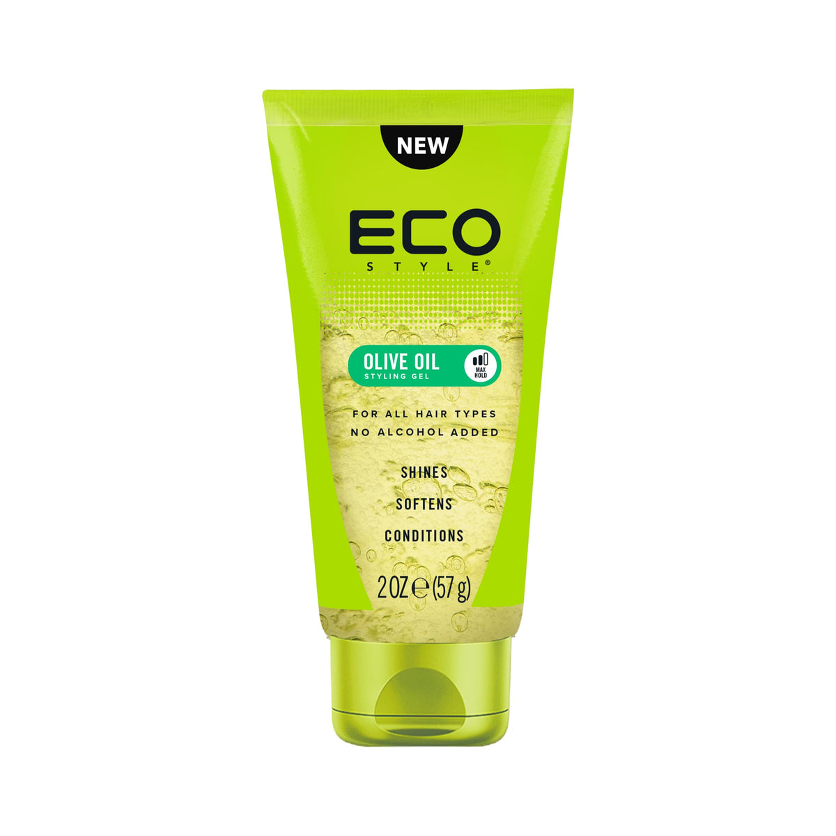 Eco Style Gel de Aceite de Oliva: botella de 2 oz para peinados duraderos y fáciles