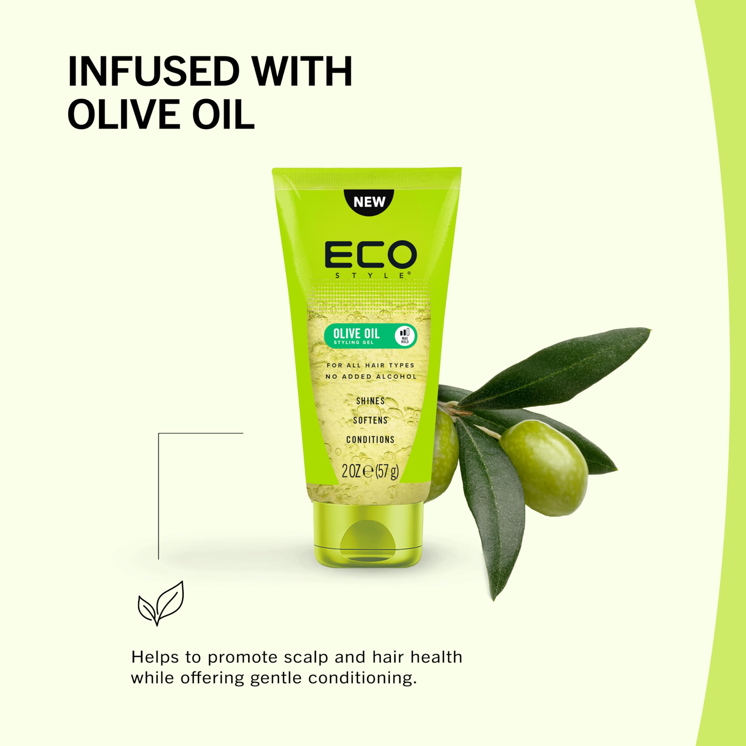 Eco Style Gel de Aceite de Oliva: brillo saludable que realza el aspecto natural