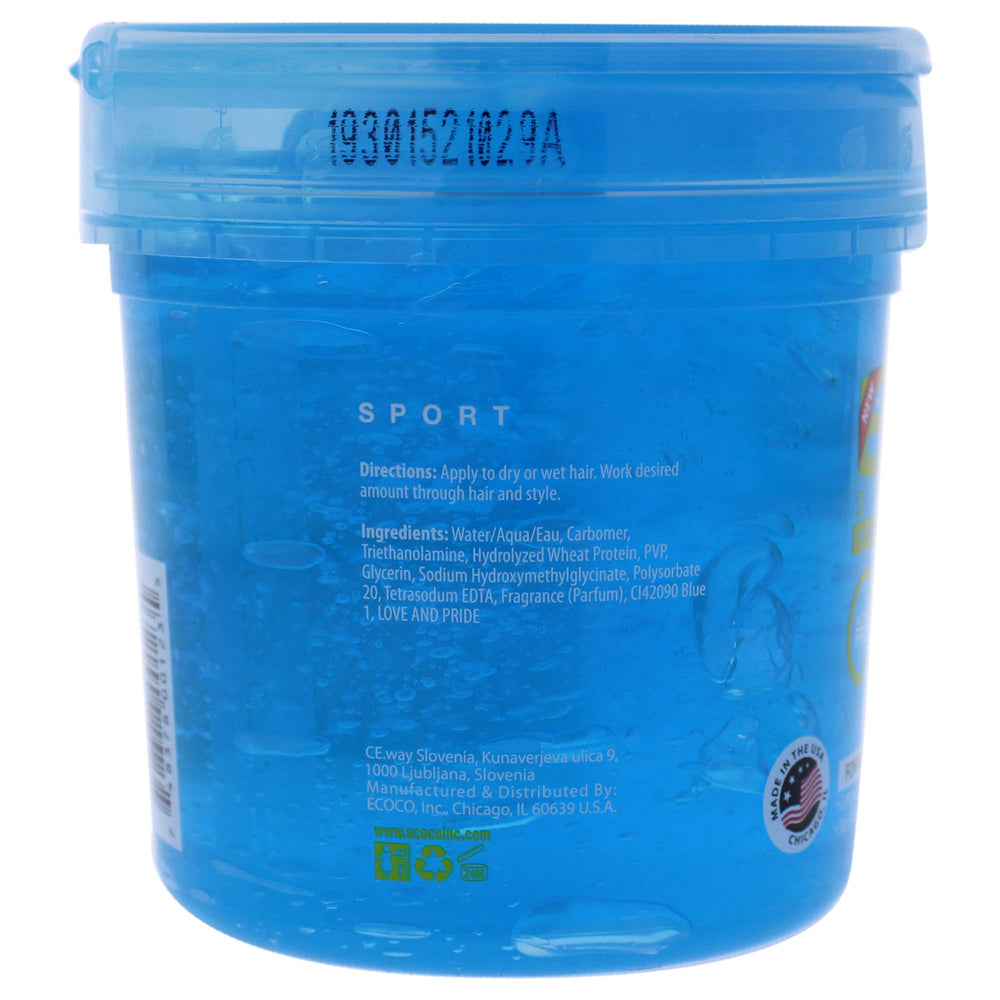 Eco Style Nvey Eco Styling Gel Sport, aplicación suave para evitar irritación y grumos.
