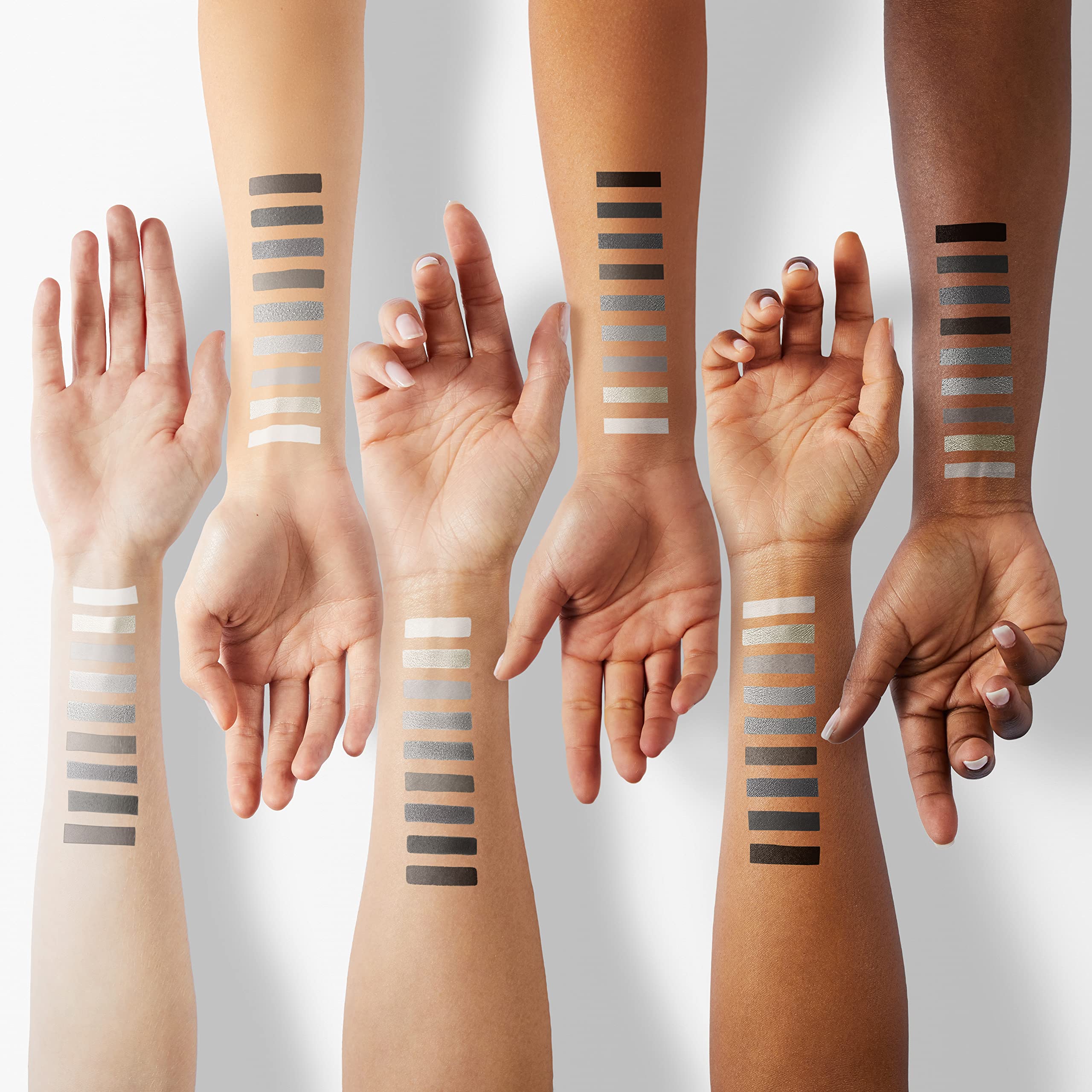 ecofavor Black Smoky Eye Palette true black shade offers bold look potential.