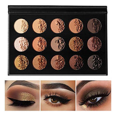 EcoFavor Nude Gold, paleta de sombras neutras para look natural