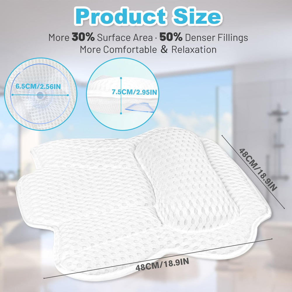 EcoHLL almohada baño lavable: funda higiénica y fácil de limpiar.