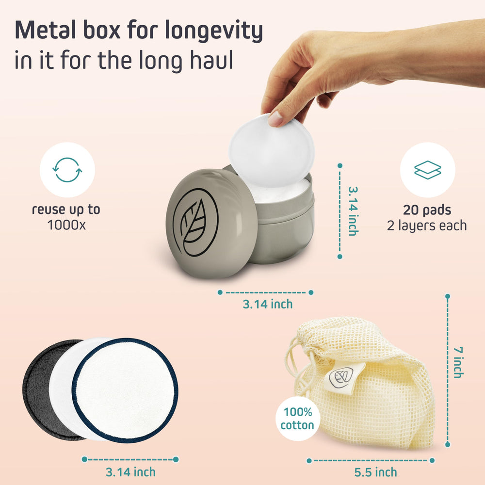 Caja de metal ecolifestyle para guardar discos con estilo.