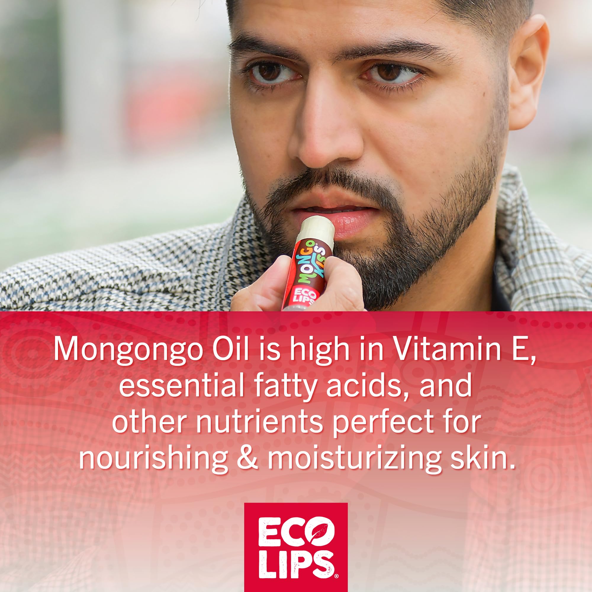 Eco Lips Mongo Kiss: embalaje reciclado visible.