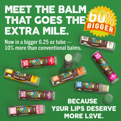 Eco Lips Mongo Kiss Strawberry Lavender tube delivers floral, soothing lip care