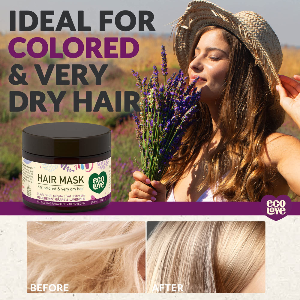 ecoLove mascarilla cabello-desenredo-suave: reduce frizz y facilita peinado diario.