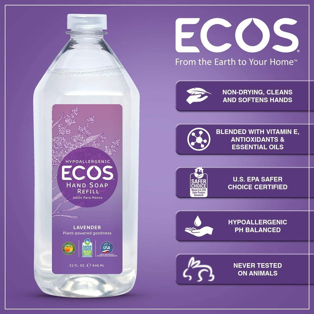 ECOS envase reciclable enfatizando compromiso ecológico.