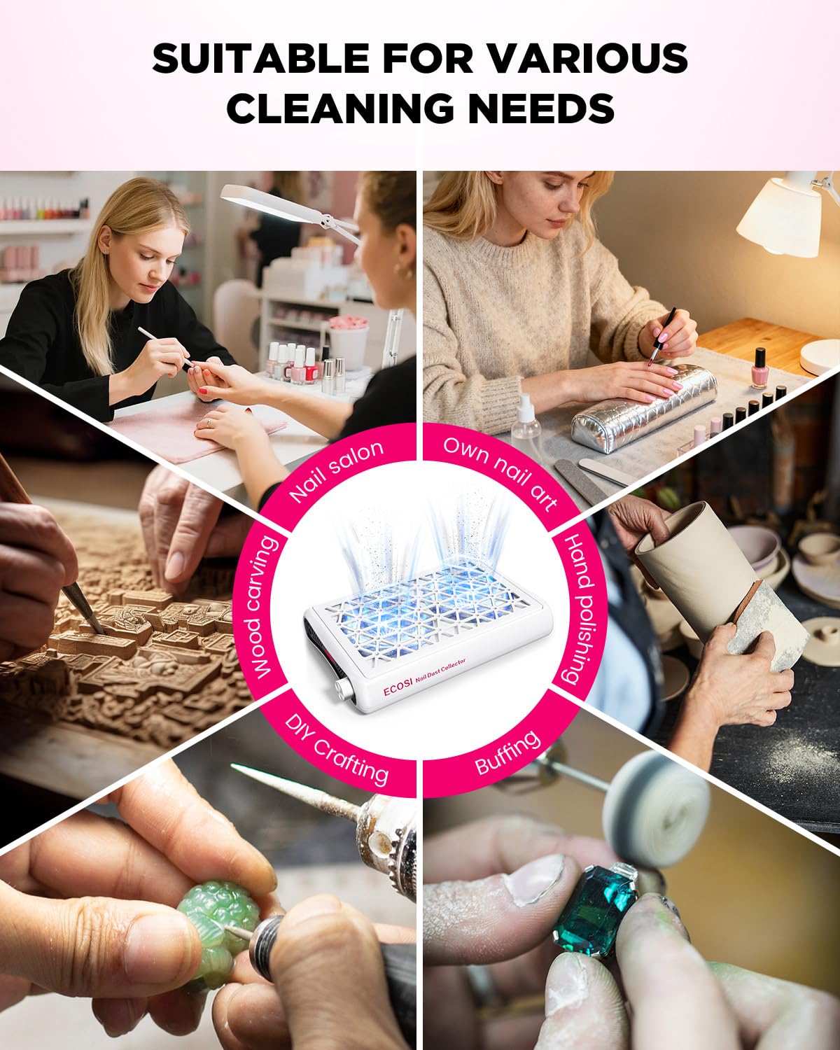 ECOSI utilisation polyvalente pour soins des ongles et petits travaux