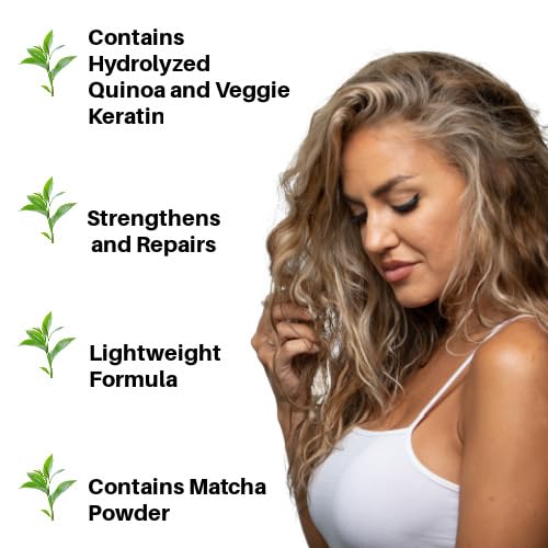 Ecoslay Matcha Boost: aplicación en cabello rizado para mayor definición.