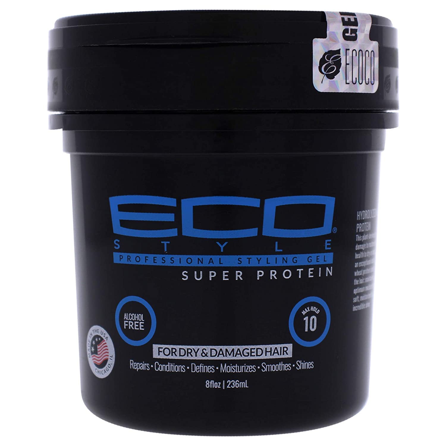 Eco Style Gel Regular envase 8oz: diseño limpio y práctico para uso diario.