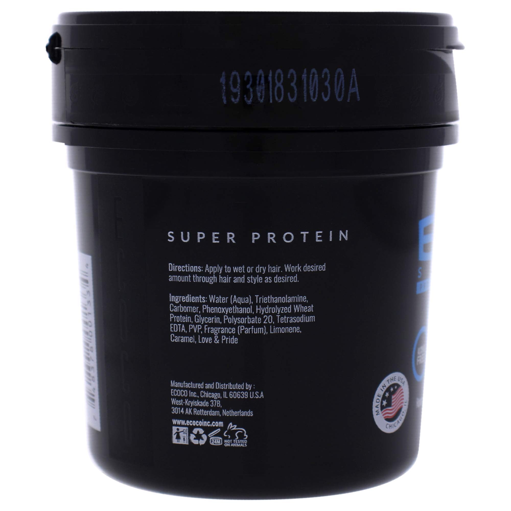 Eco Style Gel Regular para peinados retro y giro versátil.