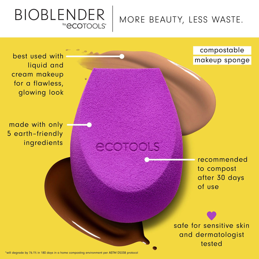 EcoTools Bioblender Duo: esponjas compostables para maquillaje natural