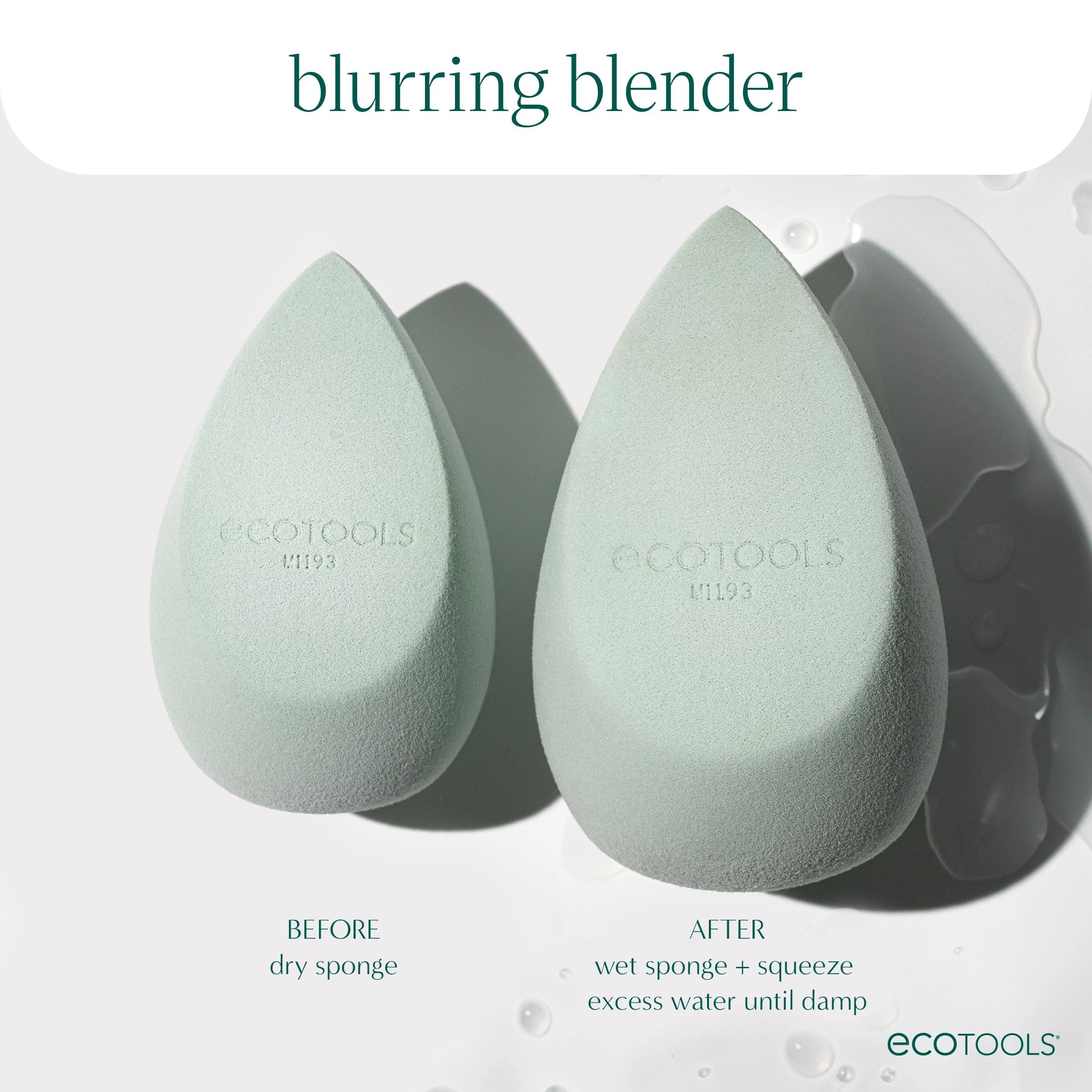 EcoTools Blurring Blender: borde corto para aplicación precisa y concealer.