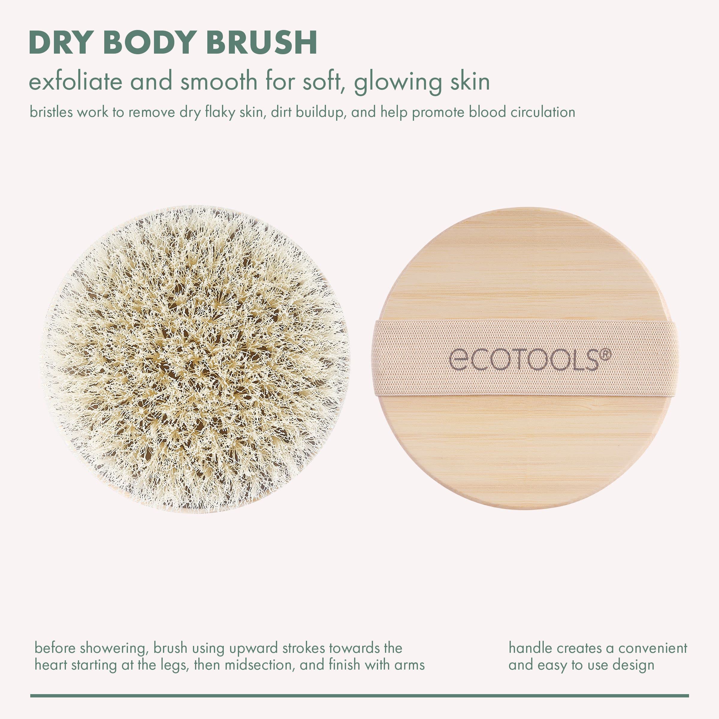 EcoTools cepillo corporal con cerdas sintéticas para exfoliar y suavizar.