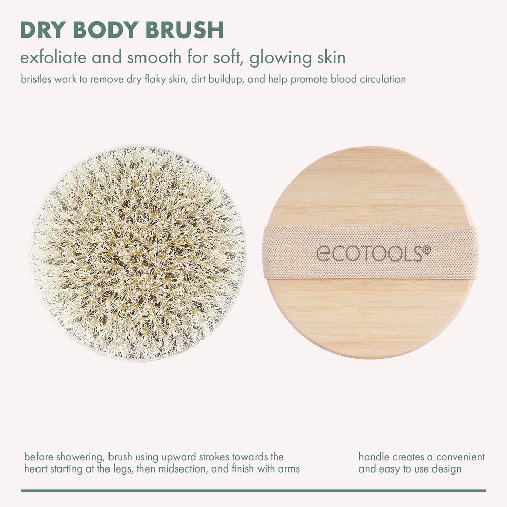 EcoTools cepillo corporal con cerdas sintéticas para exfoliar y suavizar.