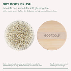 EcoTools cepillo corporal con cerdas sintéticas para exfoliar y suavizar.