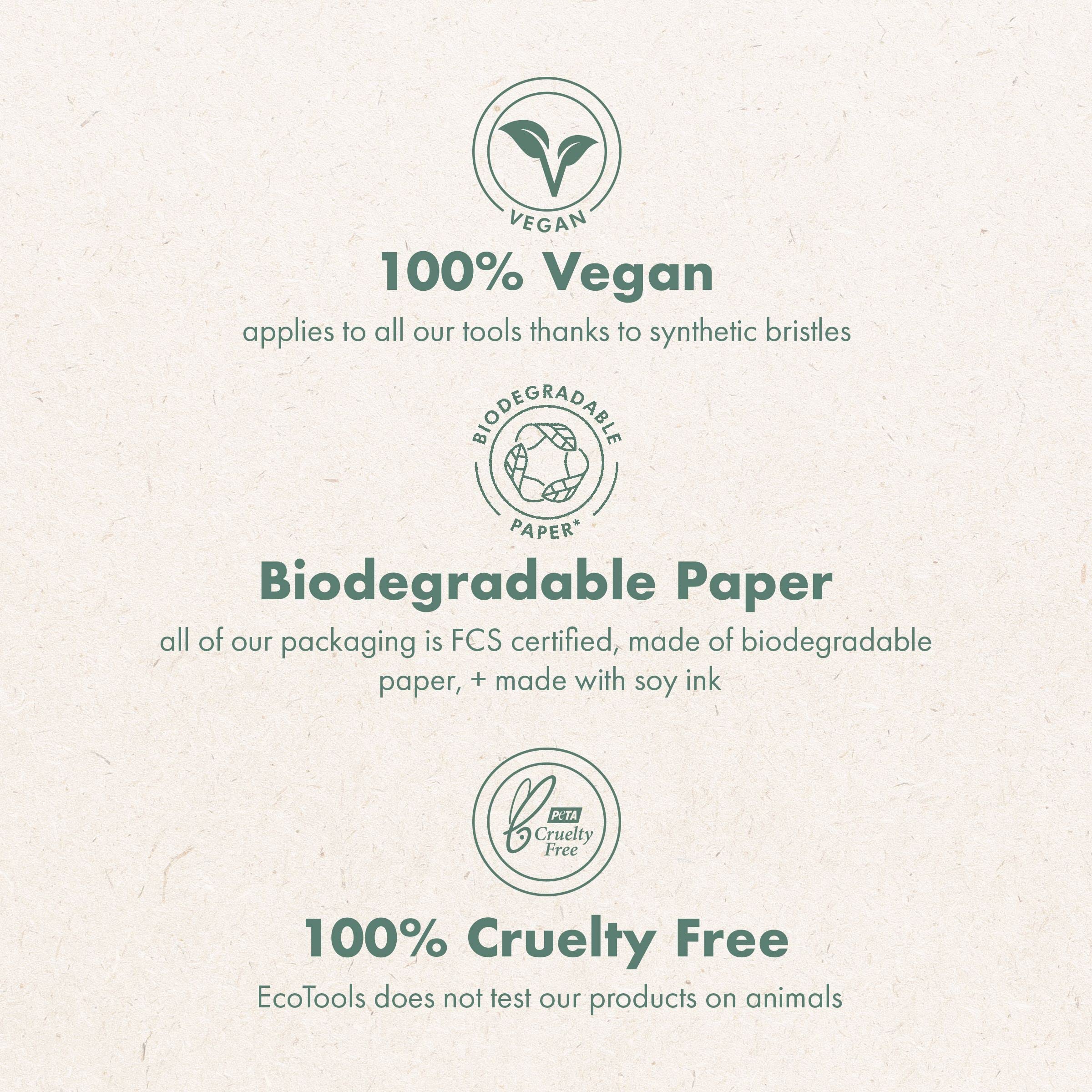 EcoTools Core Five: empaque FSC ecológico y compostable