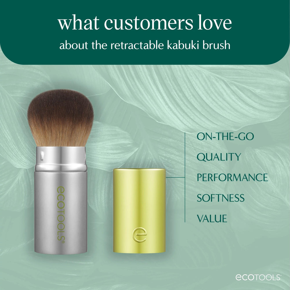 EcoTools pincel rostro para blush, difuminado suave y rápido.